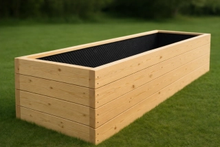 Vyvýšený záhon 100x350x55cm (ŠxDxV)