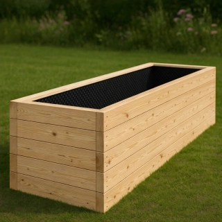 Vyvýšený záhon 100x350x68cm (ŠxDxV)